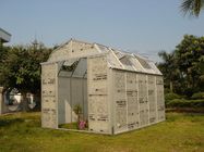 Khung nhôm 10mm nhỏ Sở thích Polycarbonate Barn Greenhouses