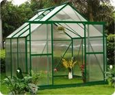 Mạnh mẽ nhôm khung nhỏ 10mm Twin-tường Hobby Polycarbonate Greenhouses