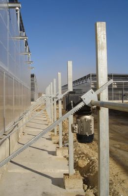 liên tục giá thông gió nhà kính và thép bánh răng bánh răng với vòng bi hợp kim đồng