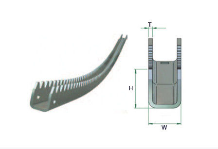 tấm thép mạ kẽm kính rack và bánh răng cong bên trong răng giá thông gió liên tục