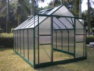 Mạnh mẽ nhôm khung nhỏ 10mm Twin-tường Thống Greenhouses