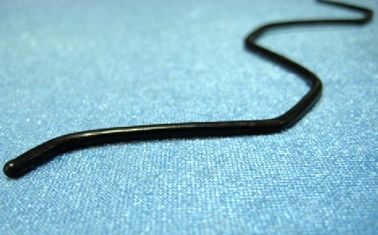 2mm đường kính nhựa profile tấm phủ kim loại thép ngoằn ngoèo dây, 2000mm dài