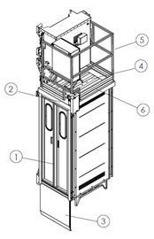 Vật liệu xây dựng / người Carrier Kệ Và Máy nâng Pinion CH750 750kg Độc Cage