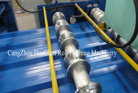 Tấm mái tự động Thép mạ kẽm Roll Forming Machine Với 19 Row Rollers