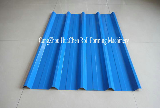 Tấm mái tự động Thép mạ kẽm Roll Forming Machine Với 19 Row Rollers