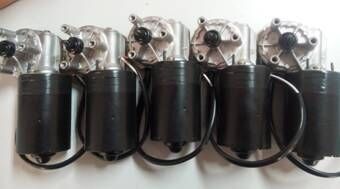 Worm Thống Cọ 12VDC Gear Motor cho tự động hóa máy móc công nghiệp 30W
