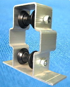 đôi bánh xe nhựa ống màn hình ủng hộ với nhà nhôm, 3/4 &quot;