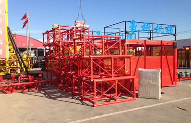 SS series Vật liệu xây dựng Hoist Với ​​động cơ điện 15 KW Đối đúp Cage