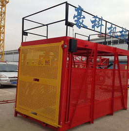 SS series Vật liệu xây dựng Hoist Với ​​động cơ điện 15 KW Đối đúp Cage